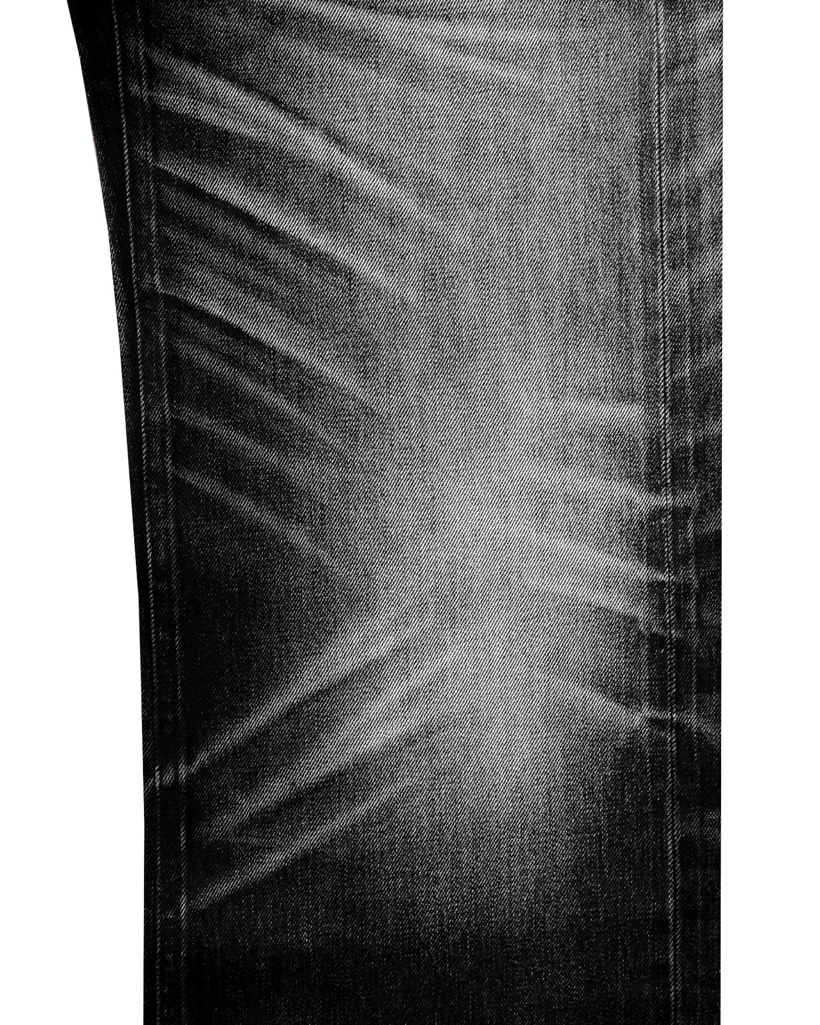 LACERATED OVER LOW RISE JEANS (WASHED)