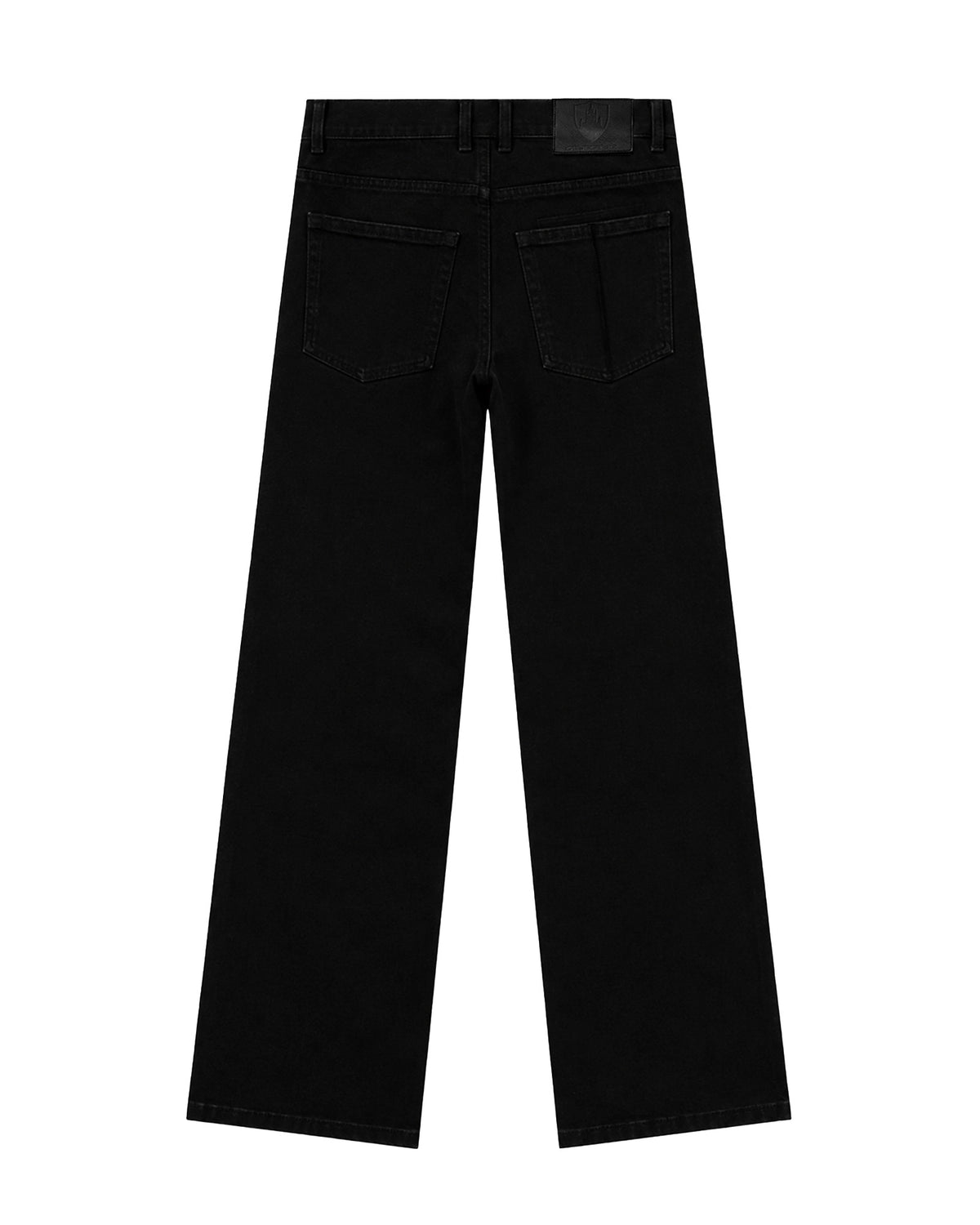 LACERATED LOW RISE JEANS (BLACK)