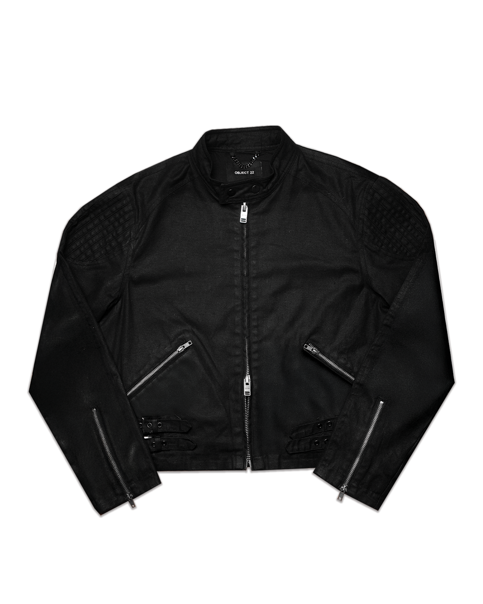 TRACE WAX-COATED RACER JACKET